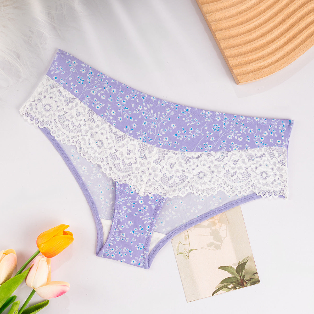 bra European and American Foreign Trade Sexy Lace Lingerie Nylon Printed Breathable Quick-Dry Small Chest Push-Up Women's Bra Set