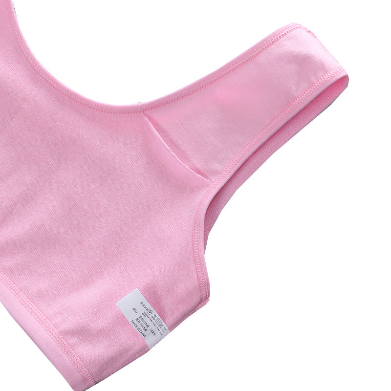 bra Girls' Bra 7-14 Years Old Children's Developmental Period Small Vest Underwear Double Layer Camisole Cotton Export Middle School Girls