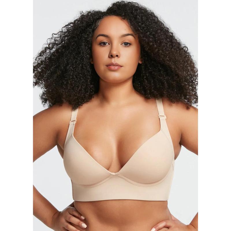 2025 New Cross-Border Dropshipping Plus Size Girls' Bra, Slim Fit, Anti-Exposure