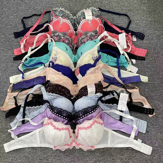 YY-04 Mixed bra sexy embroidered lace comfortable mixed adjustment girl underwear European and American Mixed