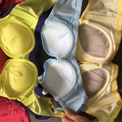 YY-07 Mixed stock ladies lace bra top collection side breast women underwear
