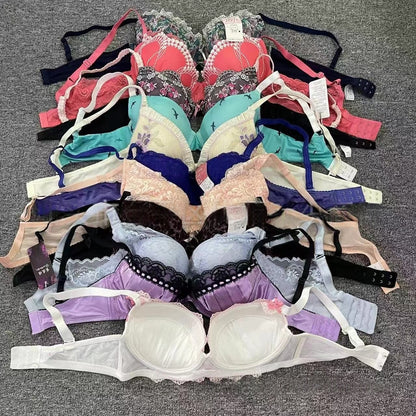 YY-04 Mixed bra sexy embroidered lace comfortable mixed adjustment girl underwear European and American Mixed