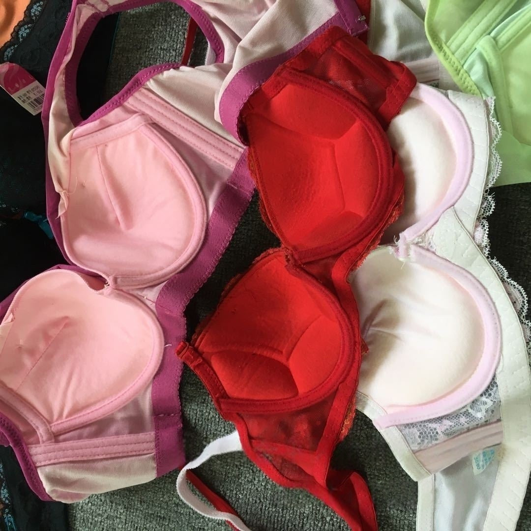 YY-07 Mixed stock ladies lace bra top collection side breast women underwear