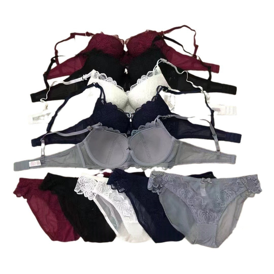 YY-02 Sexy lace women's underwear comfortable breathable thin bra set spot wholesale