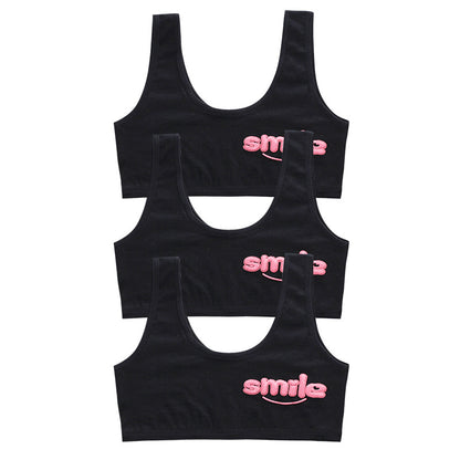 bra Girls' Bra 7-14 Years Old Children's Developmental Period Small Vest Underwear Double Layer Camisole Cotton Export Middle School Girls