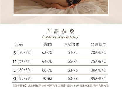 French Lace Push-Up Bra for Women, Large Bust Minimizer, Ultra-Thin, Wireless, Fixed Cup, Sexy Pure Desire Bra Set