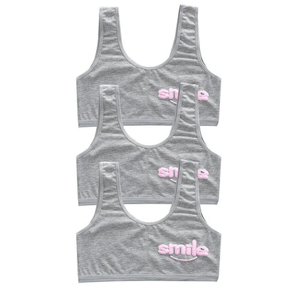 bra Girls' Bra 7-14 Years Old Children's Developmental Period Small Vest Underwear Double Layer Camisole Cotton Export Middle School Girls