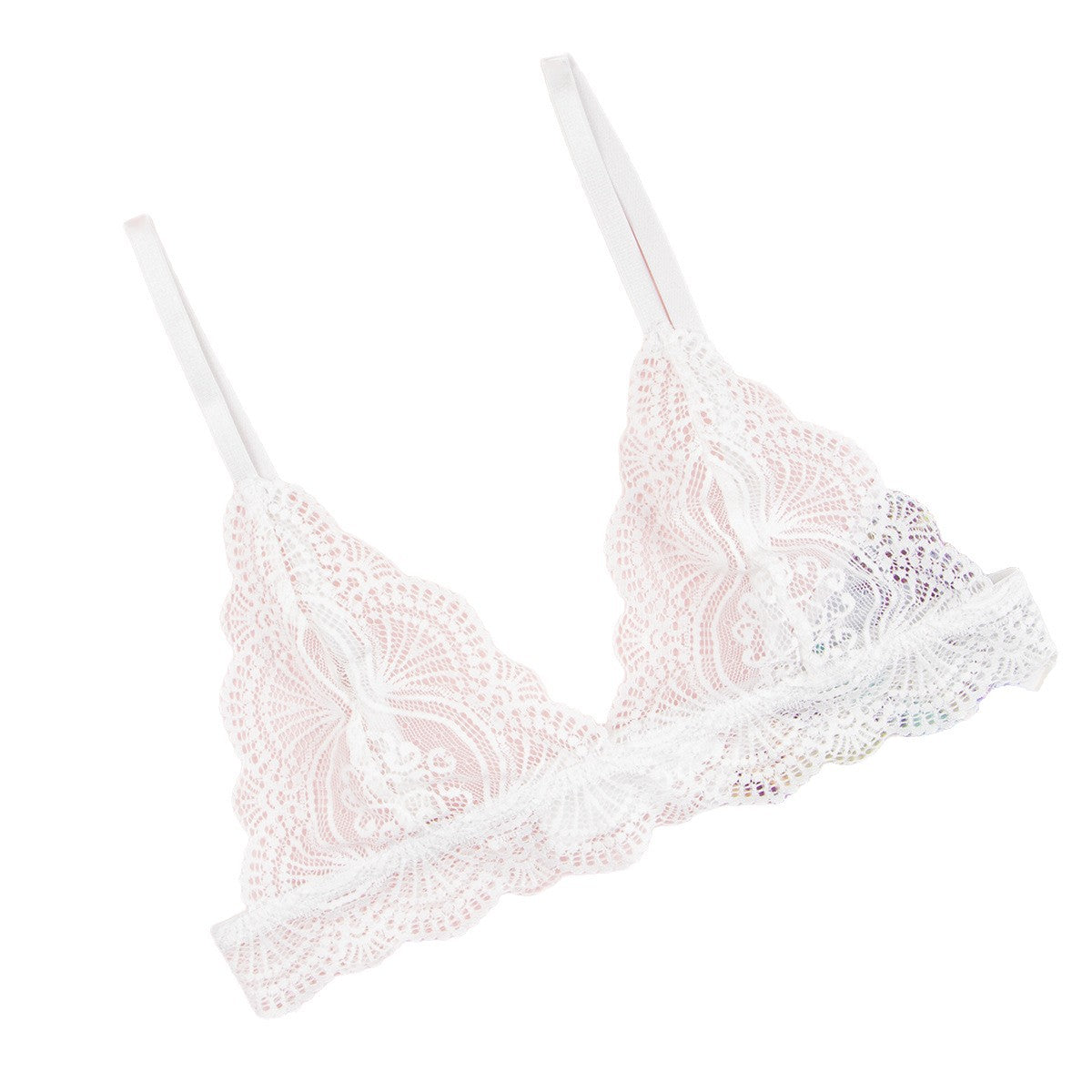 bra European and American Export Triangle Cup French Style Thin Strap Sexy Bra for Women New Pure Desire Lace Trim Breathable Beautiful Back Bra