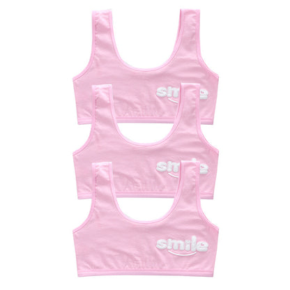 bra Girls' Bra 7-14 Years Old Children's Developmental Period Small Vest Underwear Double Layer Camisole Cotton Export Middle School Girls