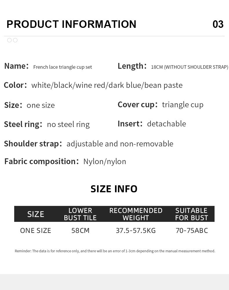 Cross-Border Sexy Lace Wireless Bra Set Push-Up Seamless Anti-Sagging Triangle Cup Bra Underwear for Women Small Bust